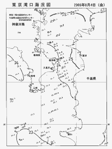 東京湾口海況図(2006/08/04)