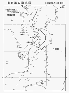 東京湾口海況図(2006/08/06)