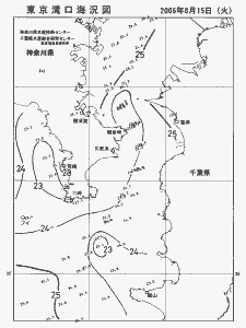東京湾口海況図(2006/08/15)