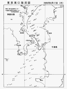 東京湾口海況図(2006/08/17)