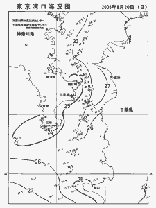 東京湾口海況図(2006/08/20)