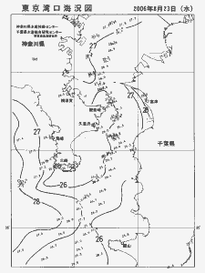 東京湾口海況図(2006/08/23)