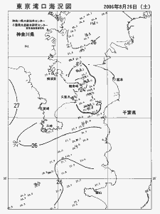 東京湾口海況図(2006/08/26)