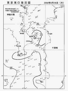 東京湾口海況図(2006/08/28)