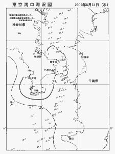 東京湾口海況図(2006/08/31)
