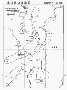 東京湾口海況図(2006/09/11)