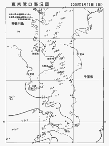 東京湾口海況図(2006/09/17)