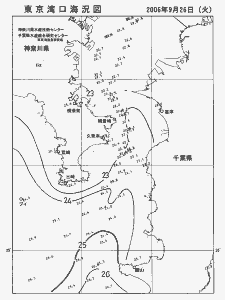 東京湾口海況図(2006/09/26)