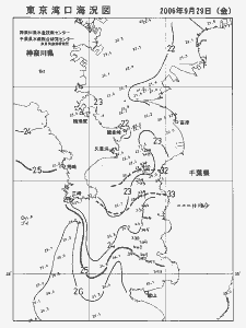 東京湾口海況図(2006/09/29)