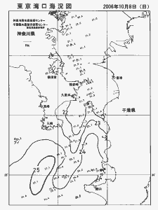 東京湾口海況図(2006/10/08)