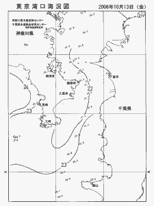東京湾口海況図(2006/10/13)