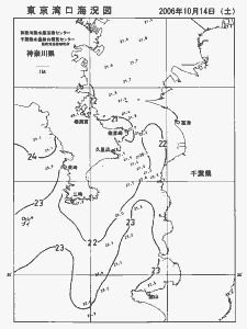 東京湾口海況図(2006/10/14)