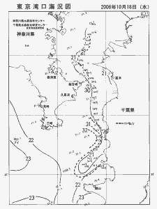 東京湾口海況図(2006/10/18)