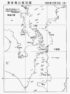 東京湾口海況図(2006/10/19)