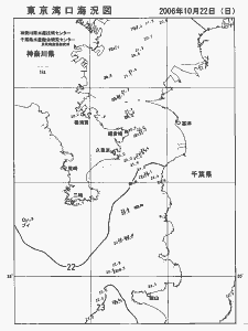 東京湾口海況図(2006/10/22)
