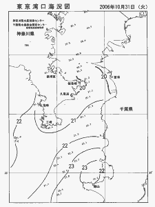 東京湾口海況図(2006/10/31)