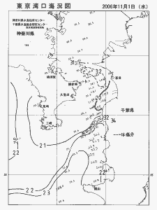 東京湾口海況図(2006/11/01)