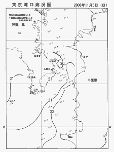 東京湾口海況図(2006/11/05)
