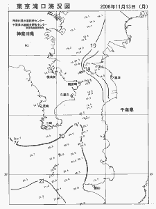 東京湾口海況図(2006/11/13)