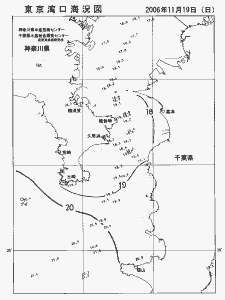 東京湾口海況図(2006/11/19)