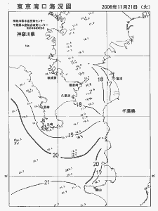 東京湾口海況図(2006/11/21)