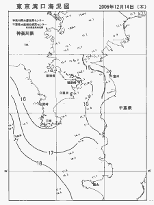 東京湾口海況図(2006/12/14)