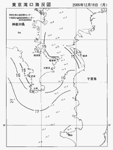 東京湾口海況図(2006/12/18)