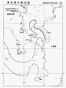 東京湾口海況図(2006/12/24)