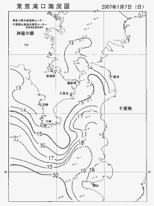 東京湾口海況図(2007/01/07)