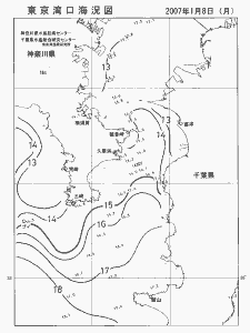 東京湾口海況図(2007/01/08)