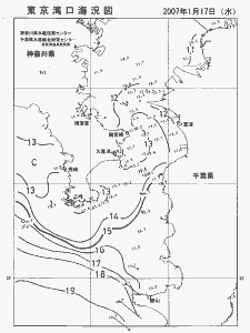 東京湾口海況図(2007/01/17)