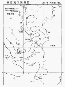 東京湾口海況図(2007/01/21)