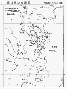 東京湾口海況図(2007/01/26)