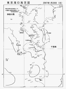 東京湾口海況図(2007/01/28)