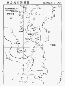 東京湾口海況図(2007/02/01)