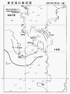 東京湾口海況図(2007/02/02)