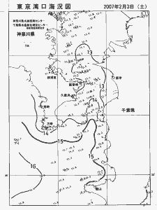 東京湾口海況図(2007/02/03)