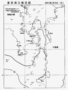 東京湾口海況図(2007/02/04)