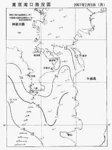 東京湾口海況図(2007/02/05)