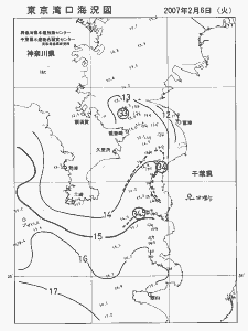 東京湾口海況図(2007/02/06)