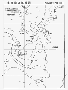 東京湾口海況図(2007/02/07)