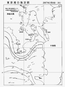東京湾口海況図(2007/02/08)