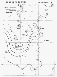 東京湾口海況図(2007/02/09)