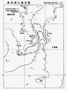 東京湾口海況図(2007/02/10)