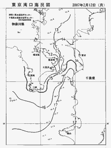 東京湾口海況図(2007/02/12)