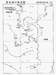 東京湾口海況図(2007/02/17)