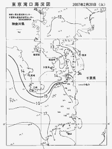 東京湾口海況図(2007/02/20)