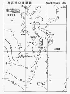 東京湾口海況図(2007/02/23)