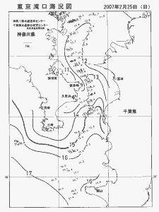 東京湾口海況図(2007/02/25)