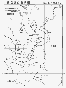 東京湾口海況図(2007/02/27)